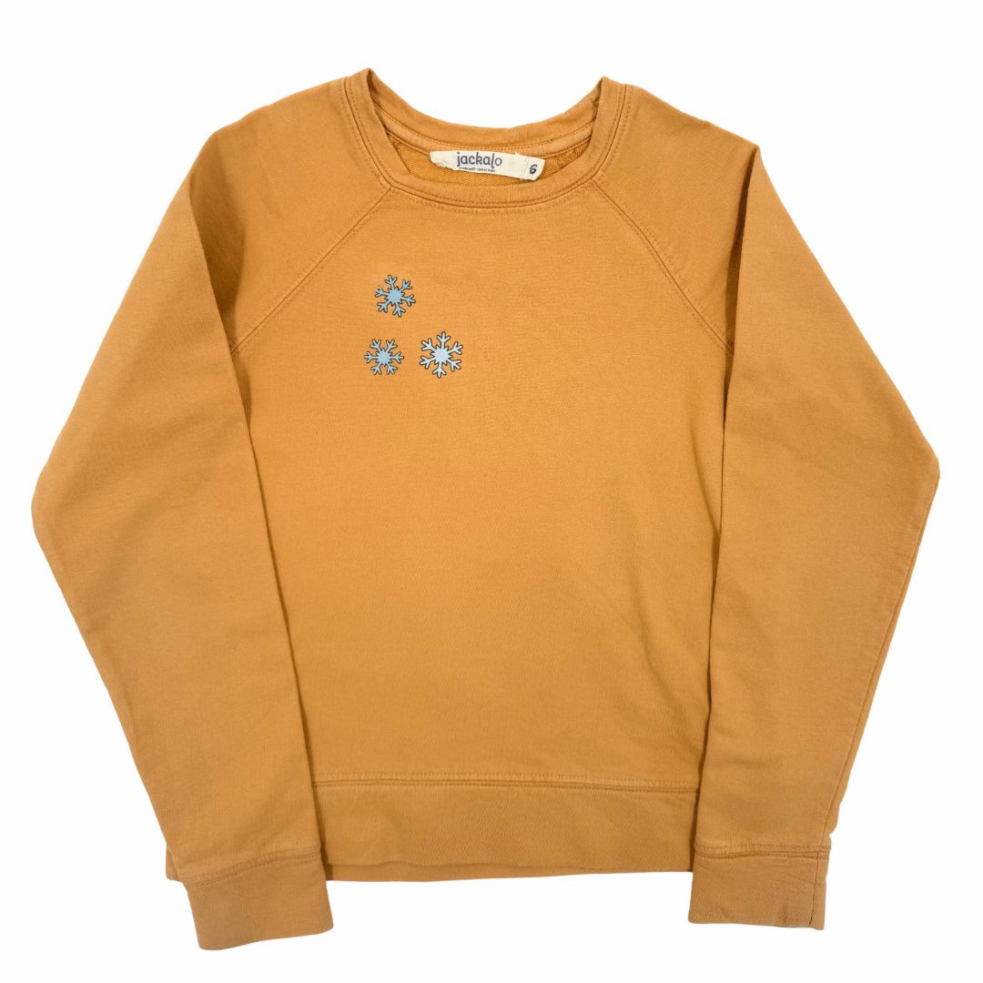 Pre-loved Stevie Raglan Sweatshirt Butterscotch - Size 6 ♻️