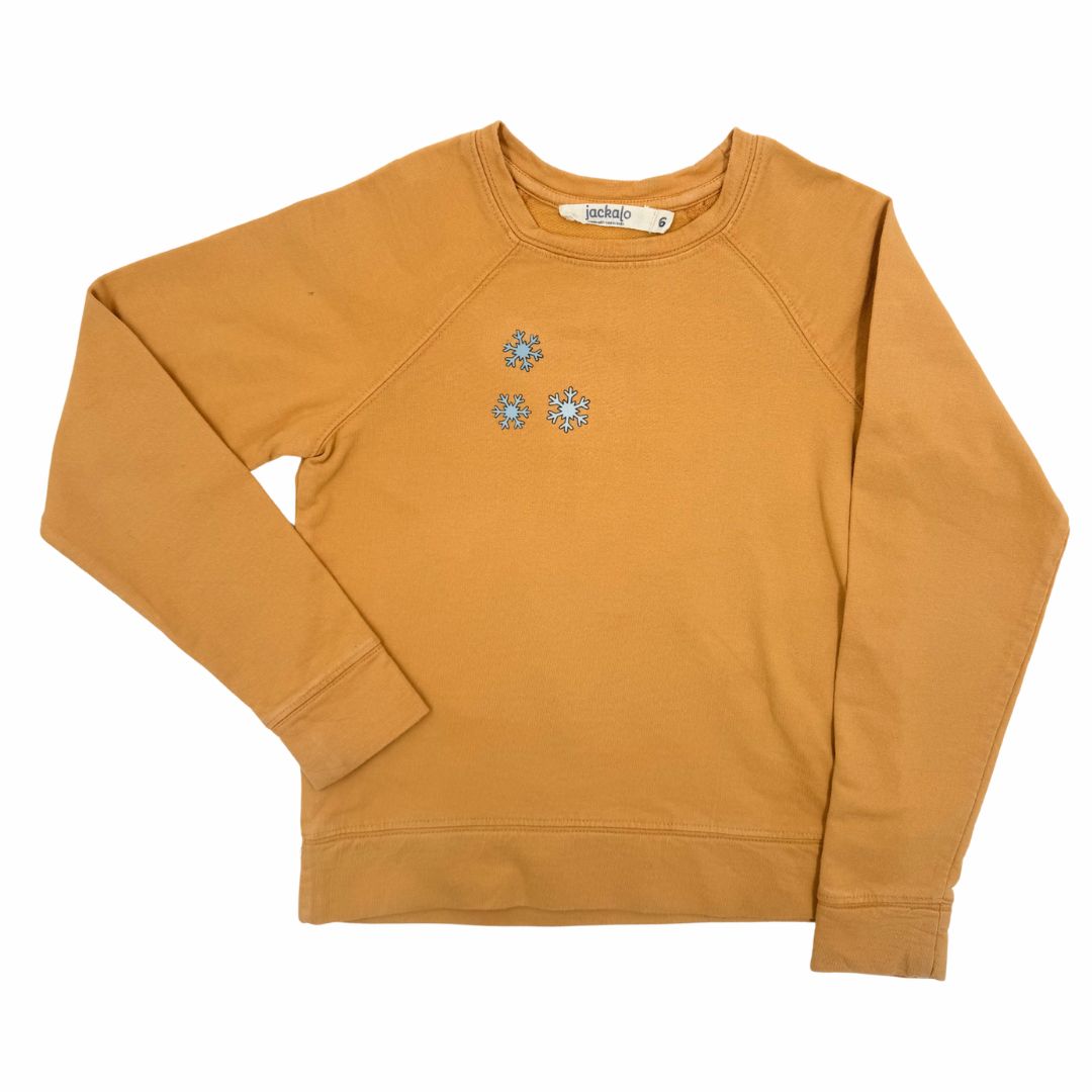 Pre-loved Stevie Raglan Sweatshirt Butterscotch - Size 6 ♻️