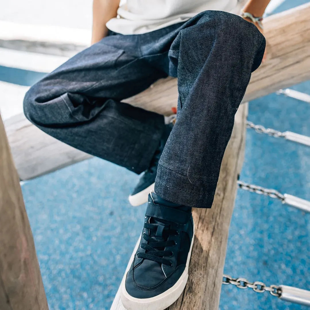Child wearing Jackalo's Jules Jeans