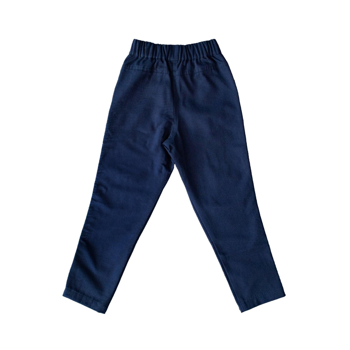 Ash Midnight Navy kids pants by Jackalo, elastic waist, sustainable children's clothing
