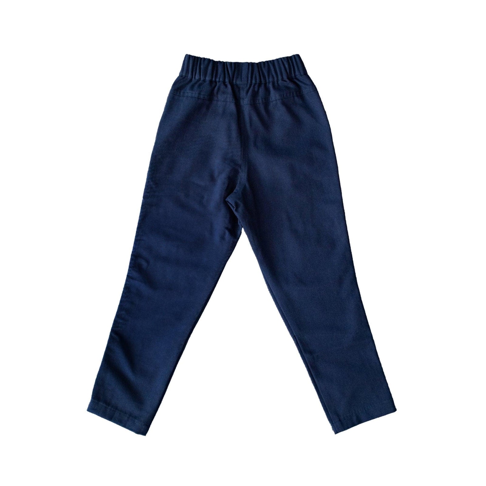 Ash Midnight Navy kids pants by Jackalo, elastic waist, sustainable children's clothing