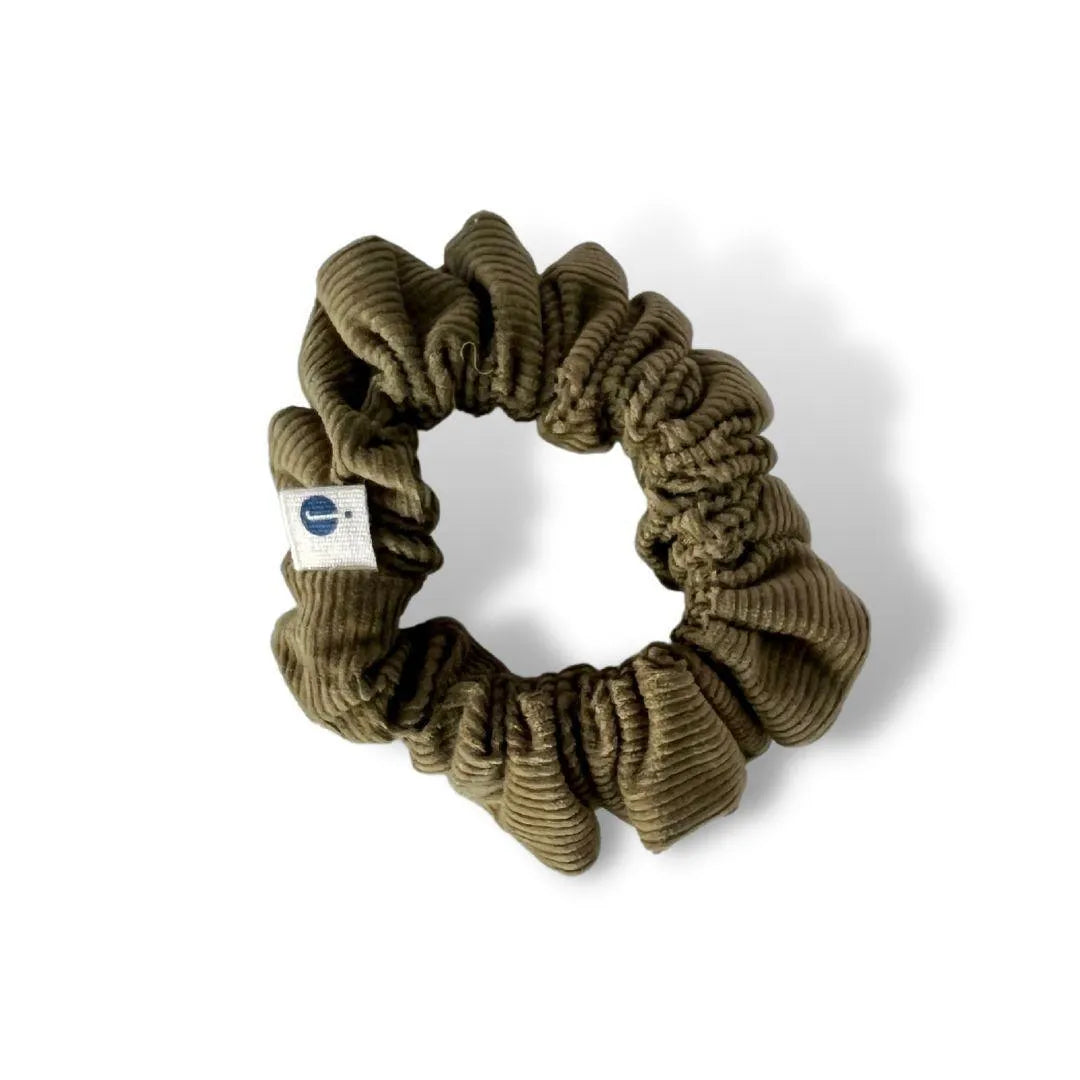 Dark olive scrunchie