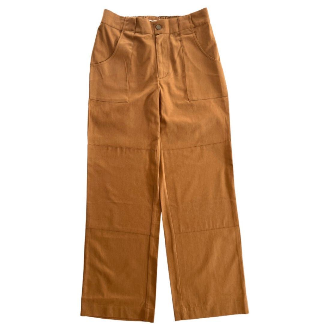 Acorn brown girls' Charlie pants with front pockets by Jackalo, sustainable kids clothing